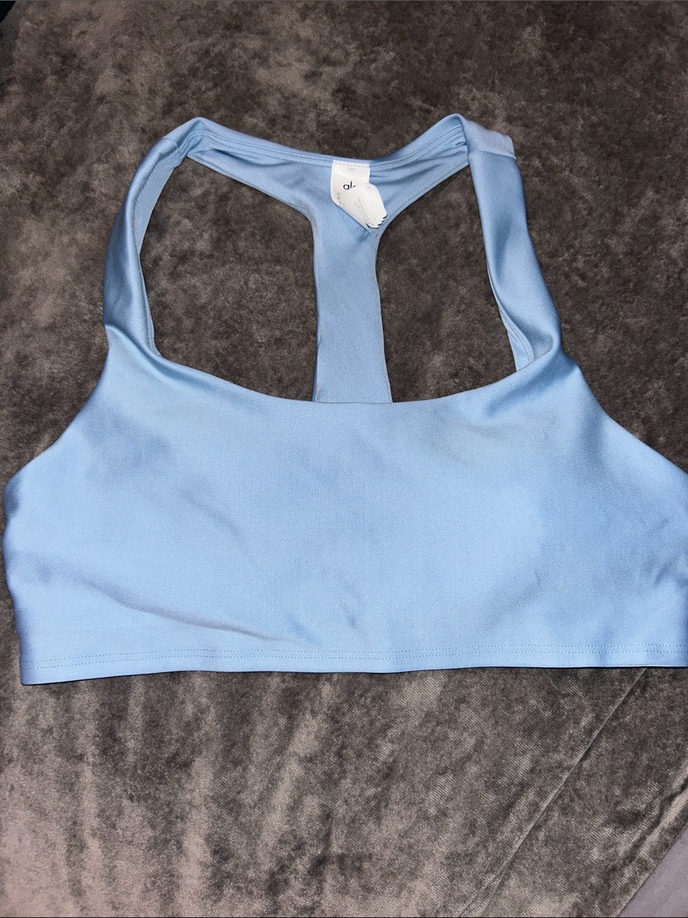 ALO Yoga Light Blue Racerback Sports Bralette
